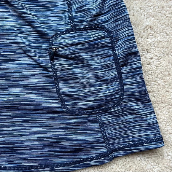 Kyodan Women’s Athletic Tank Top w/ Shelf Bra - S - EUC - Space Dye Navy Blue - Picture 6 of 11